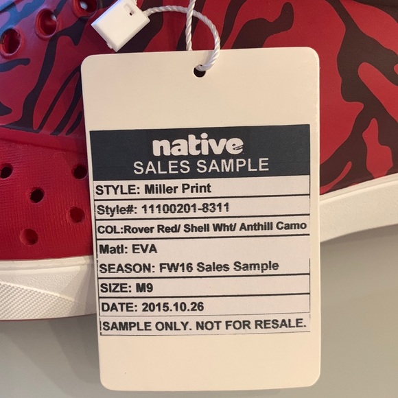 Native shoes - unisex M9/W11 - Picture 7 of 7